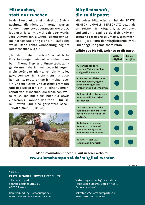 Flyer »Mitglied werden« A5 (100 Stk.)