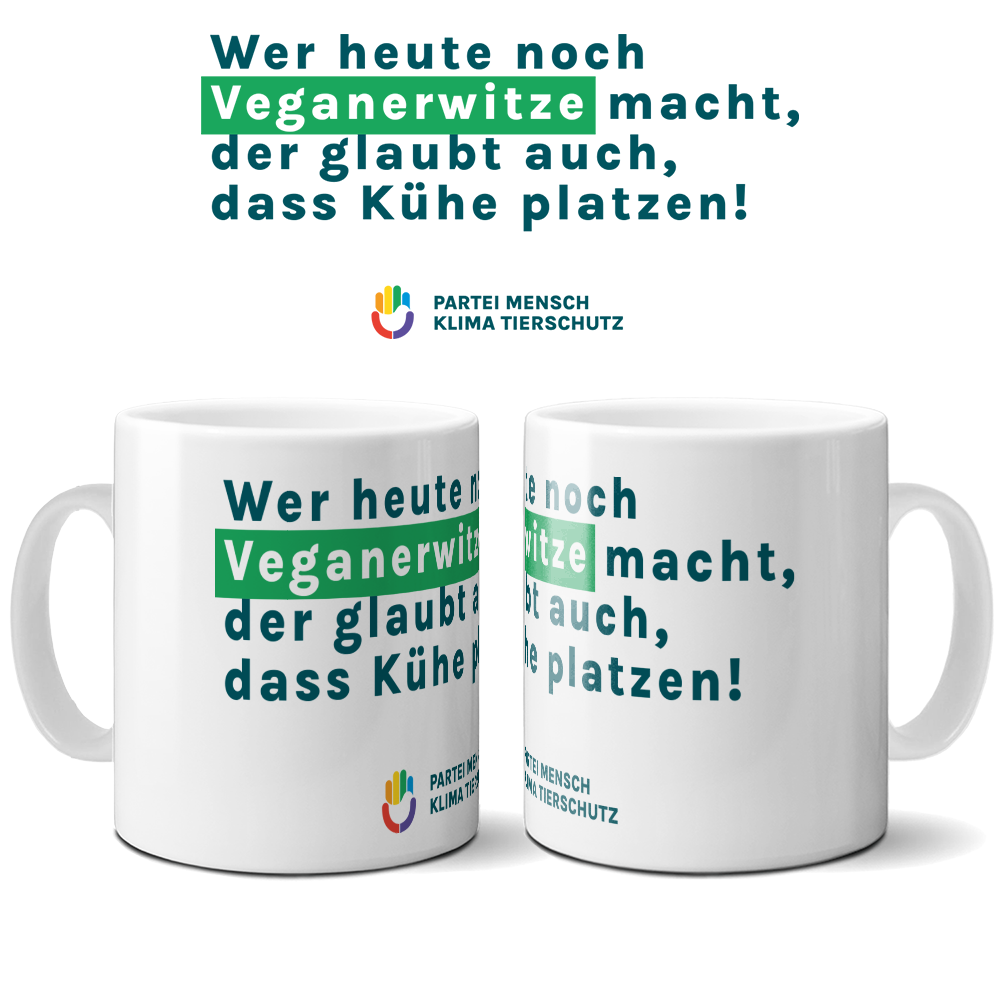 Tasse »Veganerwitze«