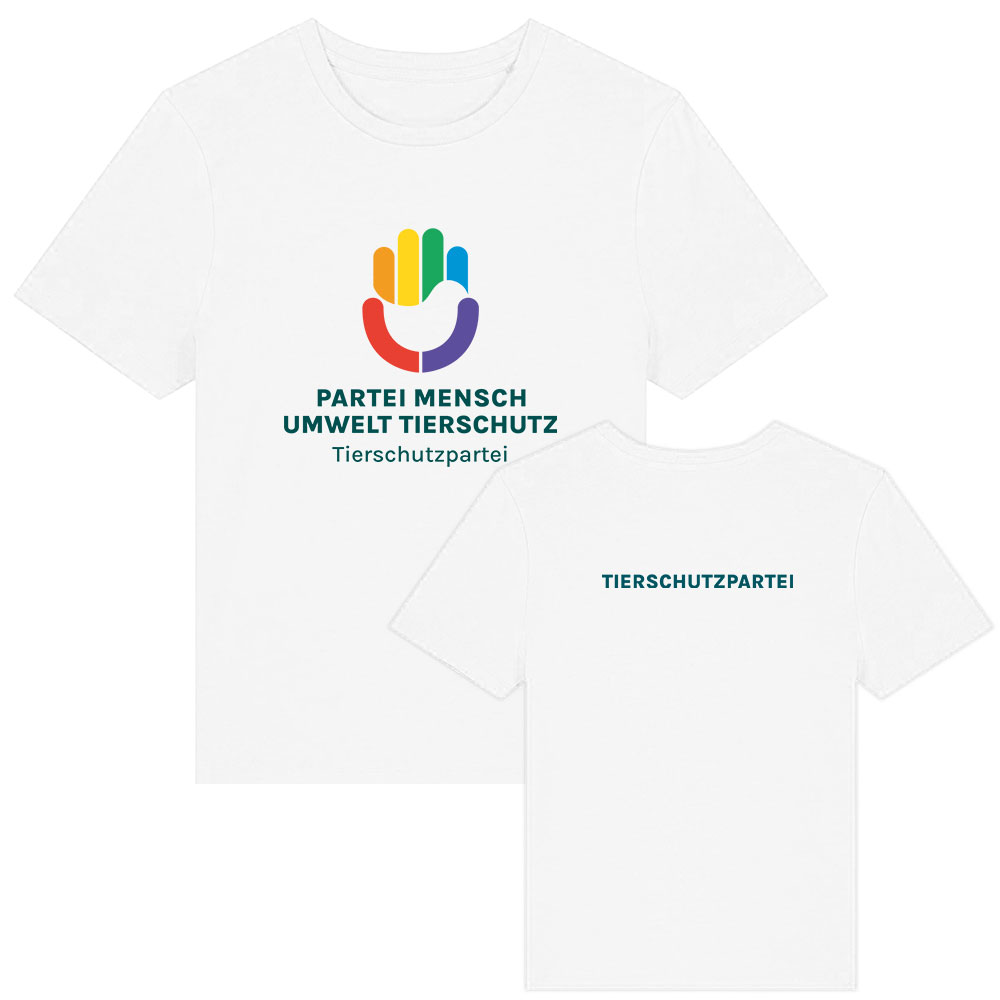 T-Shirt »Logo + TIERSCHUTZPARTEI« femininer Schnitt
