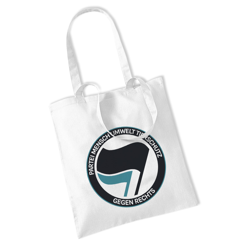 Einkaufstasche / "Jute"-Beutel »Antifa« white