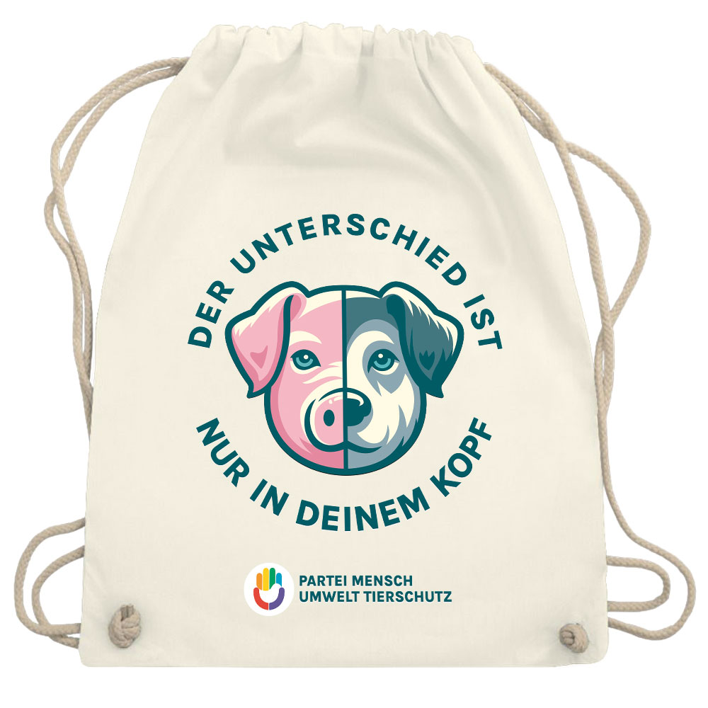 Turnbeutel / Stoff-Rucksack »Kein Unterschied«
