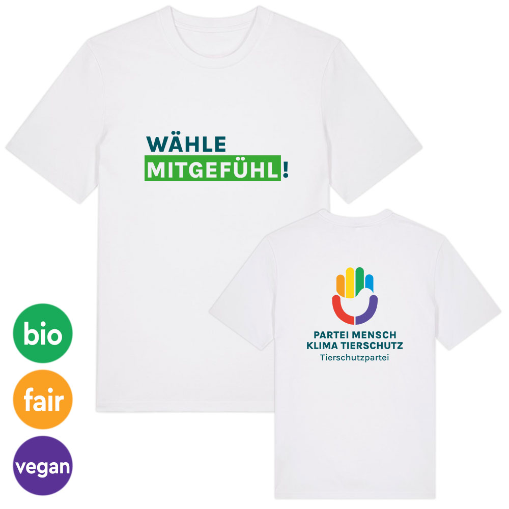 T-Shirt »Wähle Mitgefühl + Logo«