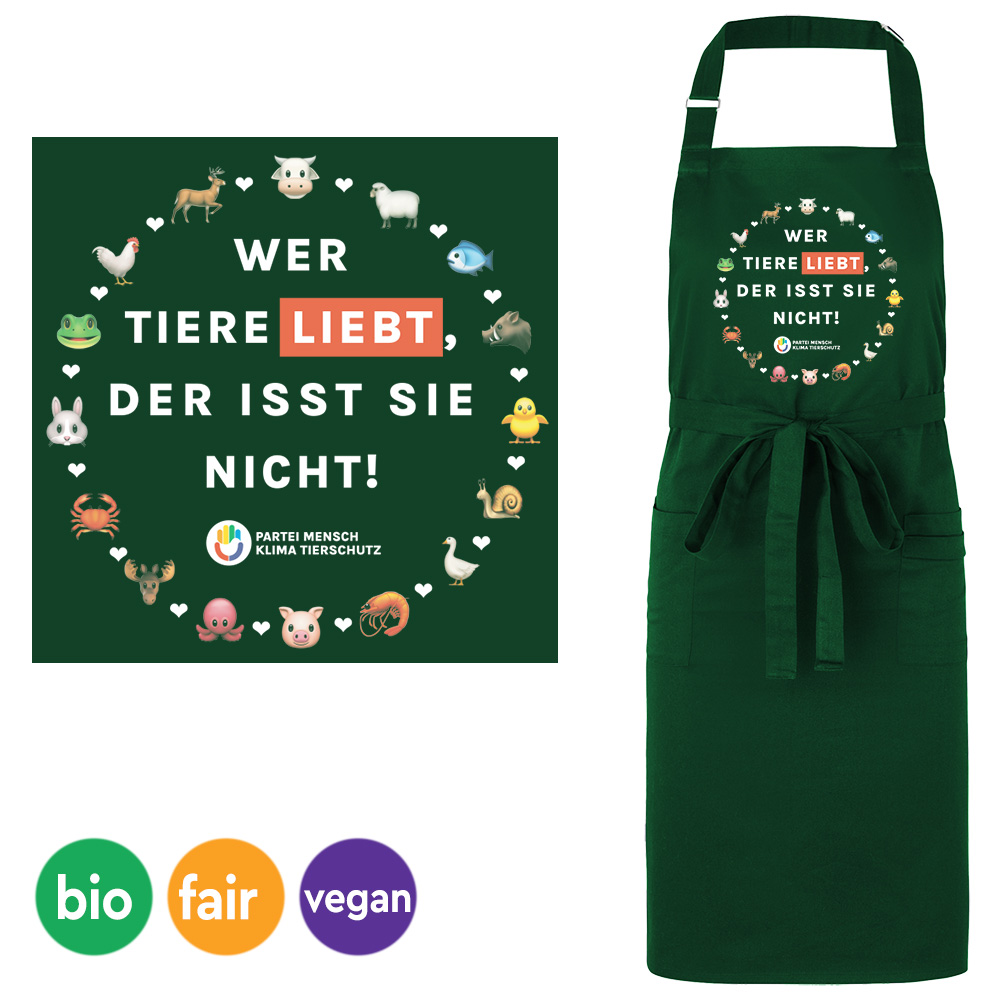 Küchenschürze »Wer Tiere liebt«