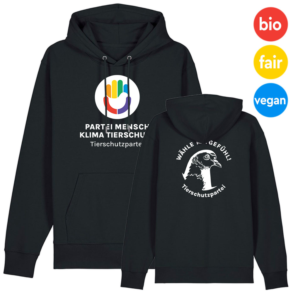 Hoodie »Logo + Taube« XS schwarz