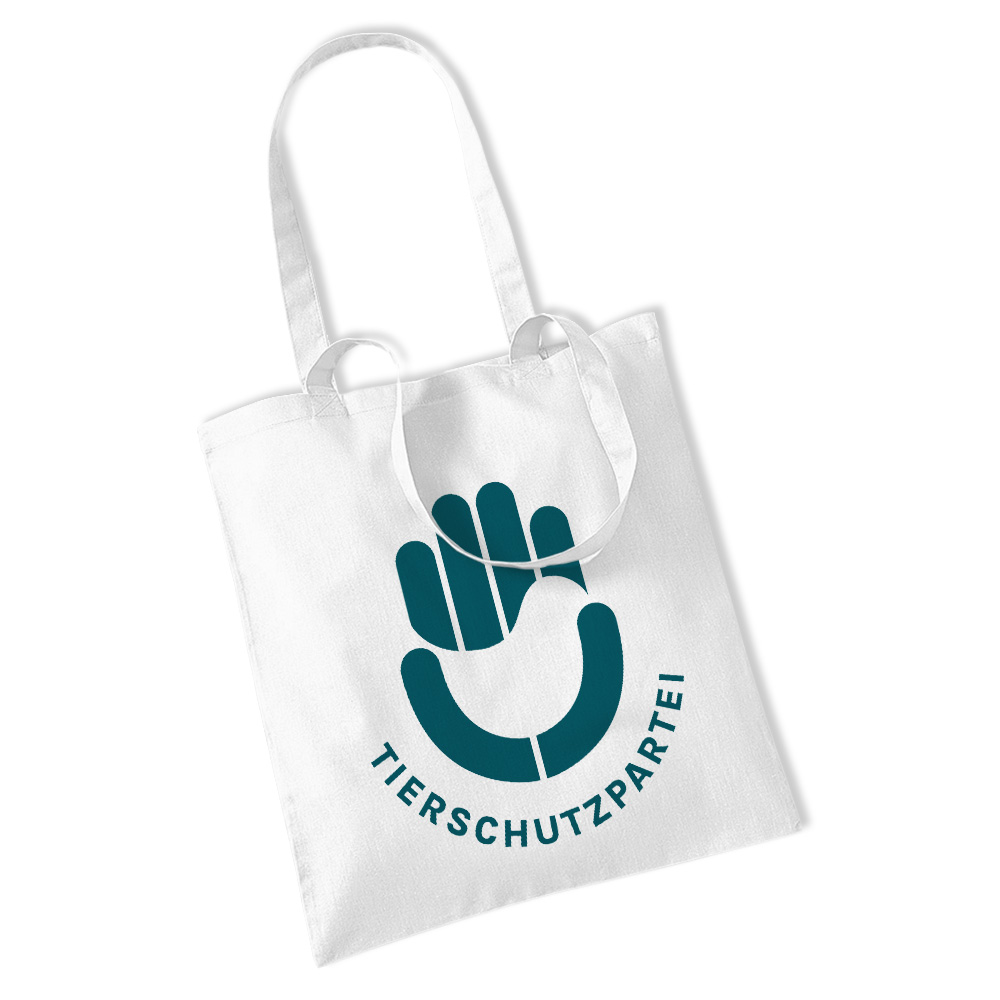 Einkaufstasche / "Jute"-Beutel »TSP Signet+Name« white