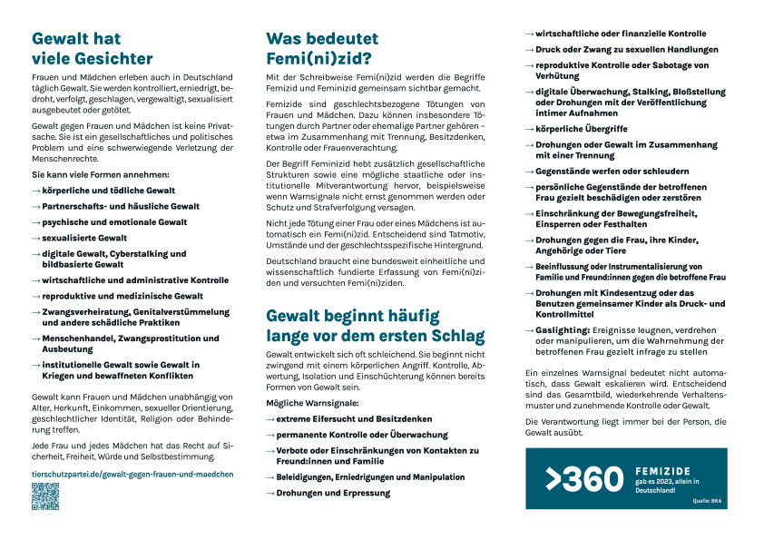 Flyer »Femizide« (100 Stück) #1