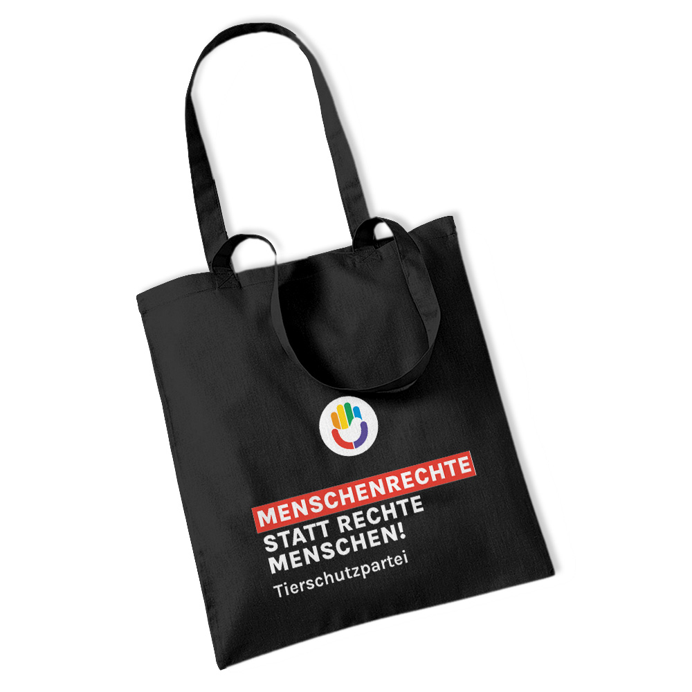 Einkaufstasche / "Jute"-Beutel »Menschenrechte«